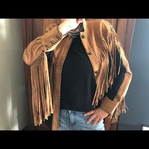 Bon Mackie wearable art 90’s fringe jacket.